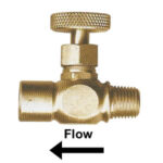 1/4" Brass Needle Valve (MNPT x FNPT)