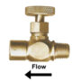 1/4" Brass Needle Valve (MNPT x FNPT)