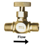 1/4" Brass Needle Valve (Welding x MNPT)