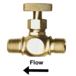 1/4" Brass Needle Valve (MNPT x Welding)