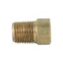 A screw in gold color with white background