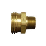 A brass hose connector with an m 2 0 thread.